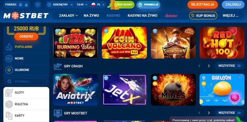 Mostbet online kaszinó